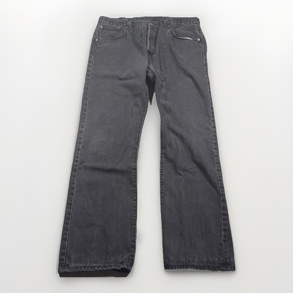 Levi’s 501 XX Original Fit Jeans Mens 38x34 (fits 36x32) Black Denim Button Fly
